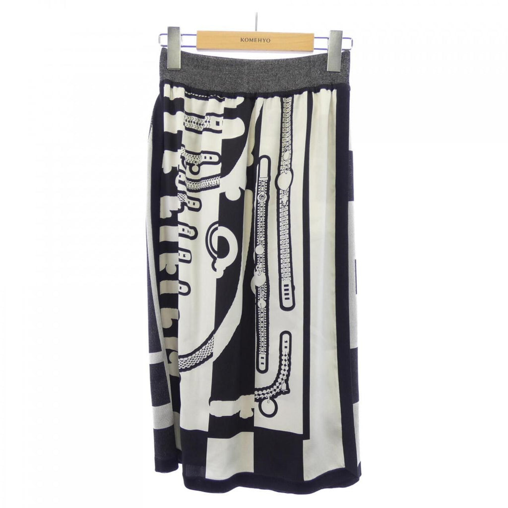 Hermes Tresor de Medor Rayure Twill Lane Skirt