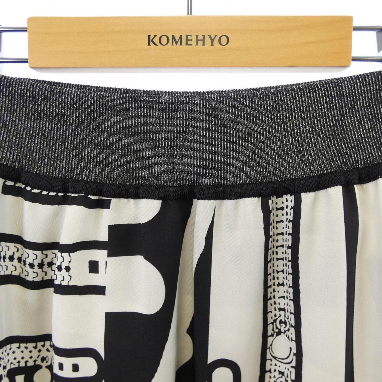 Hermes Tresor de Medor Rayure Twill Lane Skirt — view 5