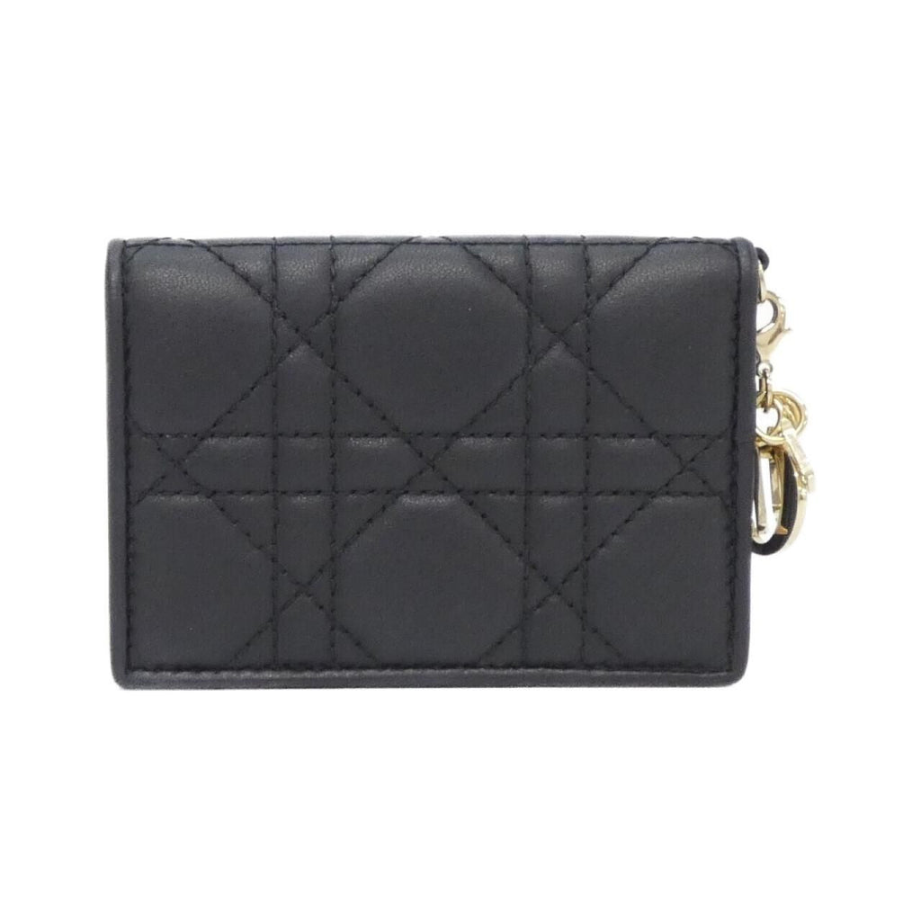Dior Lady Dior Blue Card Holder Case — view 2