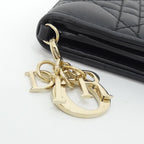 Dior Lady Dior Blue Card Holder Case — view 3