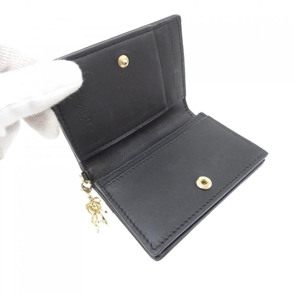 Dior Lady Dior Blue Card Holder Case — view 4