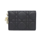 Dior Lady Dior Blue Card Holder Case
