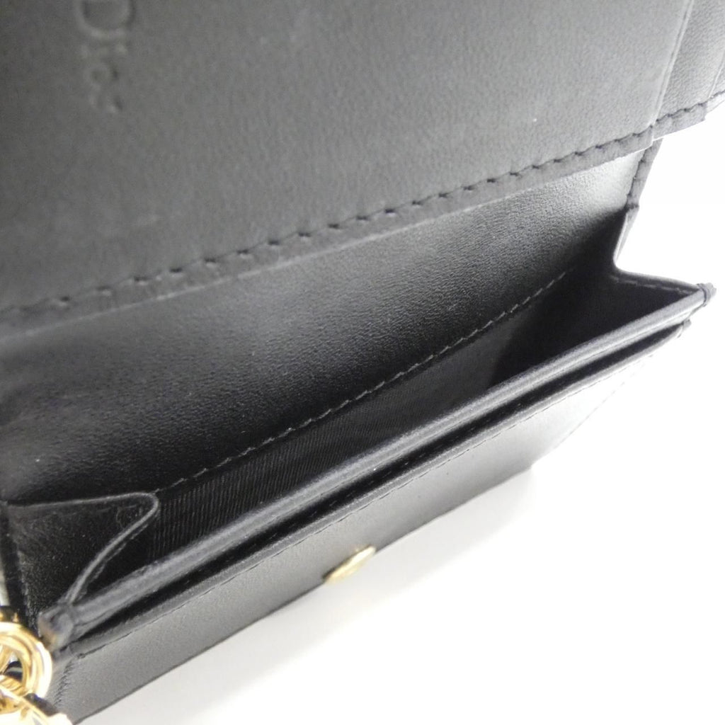 Dior Lady Dior Blue Card Holder Case — view 6