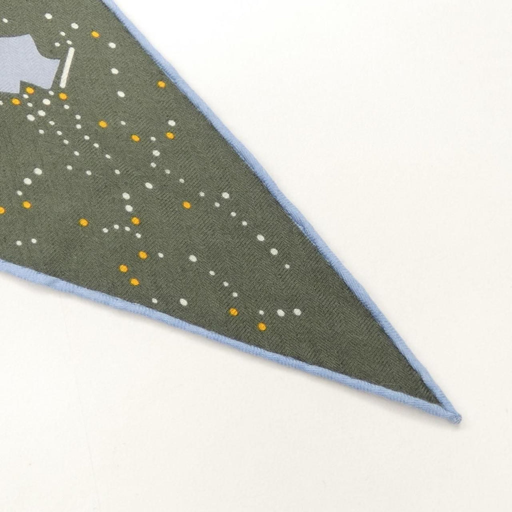 Hermes Shawl Scarf Navy — view 2