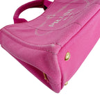 Prada Canvas Tote Canapa Pink — view 6