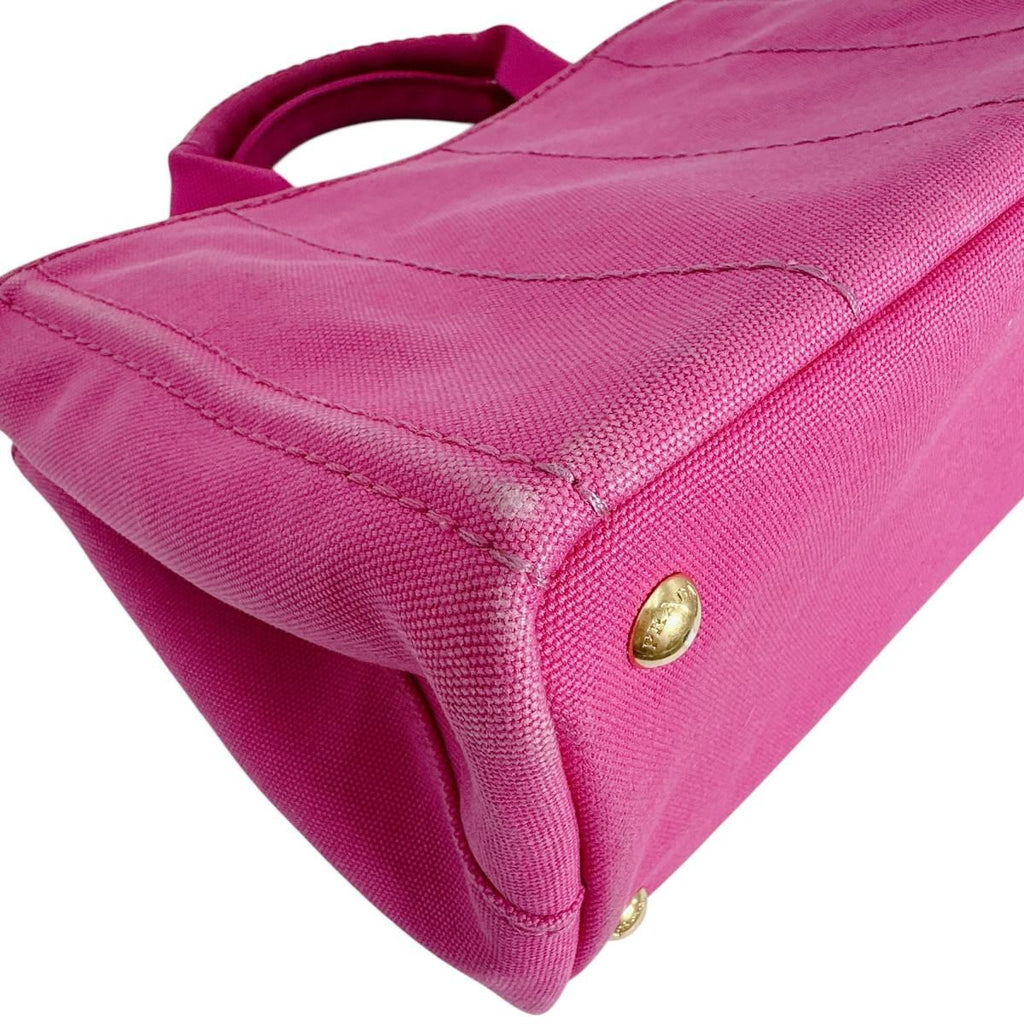 Prada Canvas Tote Canapa Pink — view 8