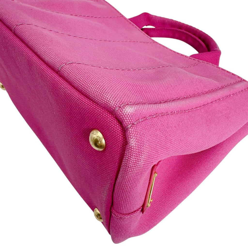 Prada Canvas Tote Canapa Pink — view 7