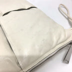 Bottega Veneta Clutch Bag Maxi Intrecciato Leather White — view 7