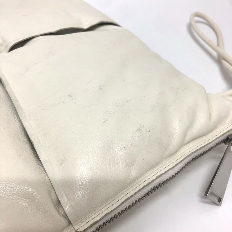 Bottega Veneta Clutch Bag Maxi Intrecciato Leather White — view 7