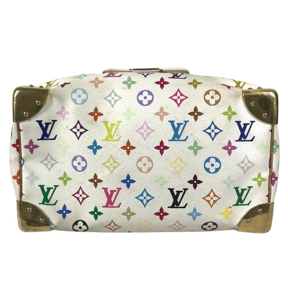 Louis Vuitton Handbag Speedy 30 Monogram Multicolor Canvas Blanc White — view 5