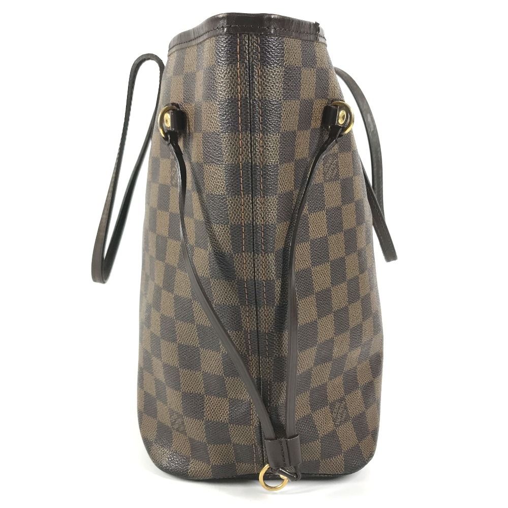 Louis Vuitton Tote Neverfull MM Damier Canvas Ebene Brown — view 4