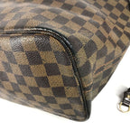Louis Vuitton Tote Neverfull MM Damier Canvas Ebene Brown — view 6
