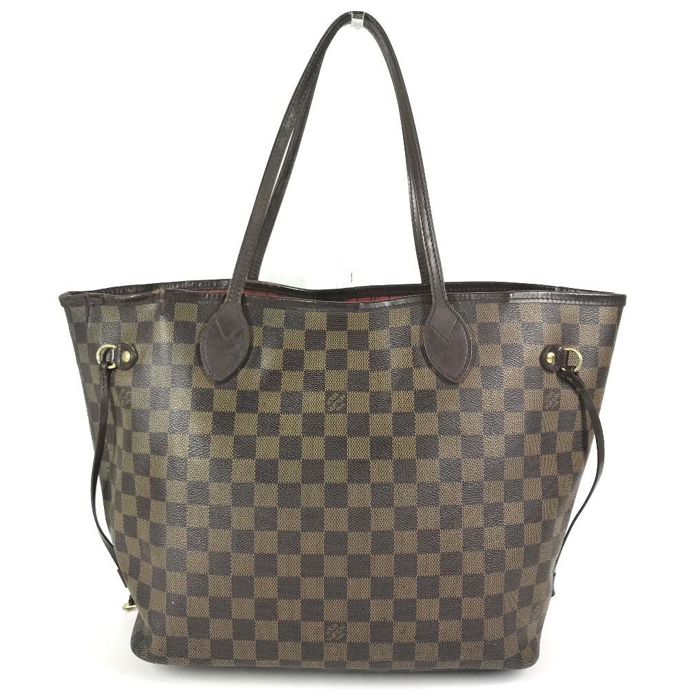 Louis Vuitton Tote Neverfull MM Damier Canvas Ebene Brown — view 2