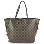 Louis Vuitton Tote Neverfull MM Damier Canvas Ebene Brown — view 2
