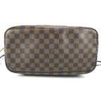 Louis Vuitton Tote Neverfull MM Damier Canvas Ebene Brown — view 5