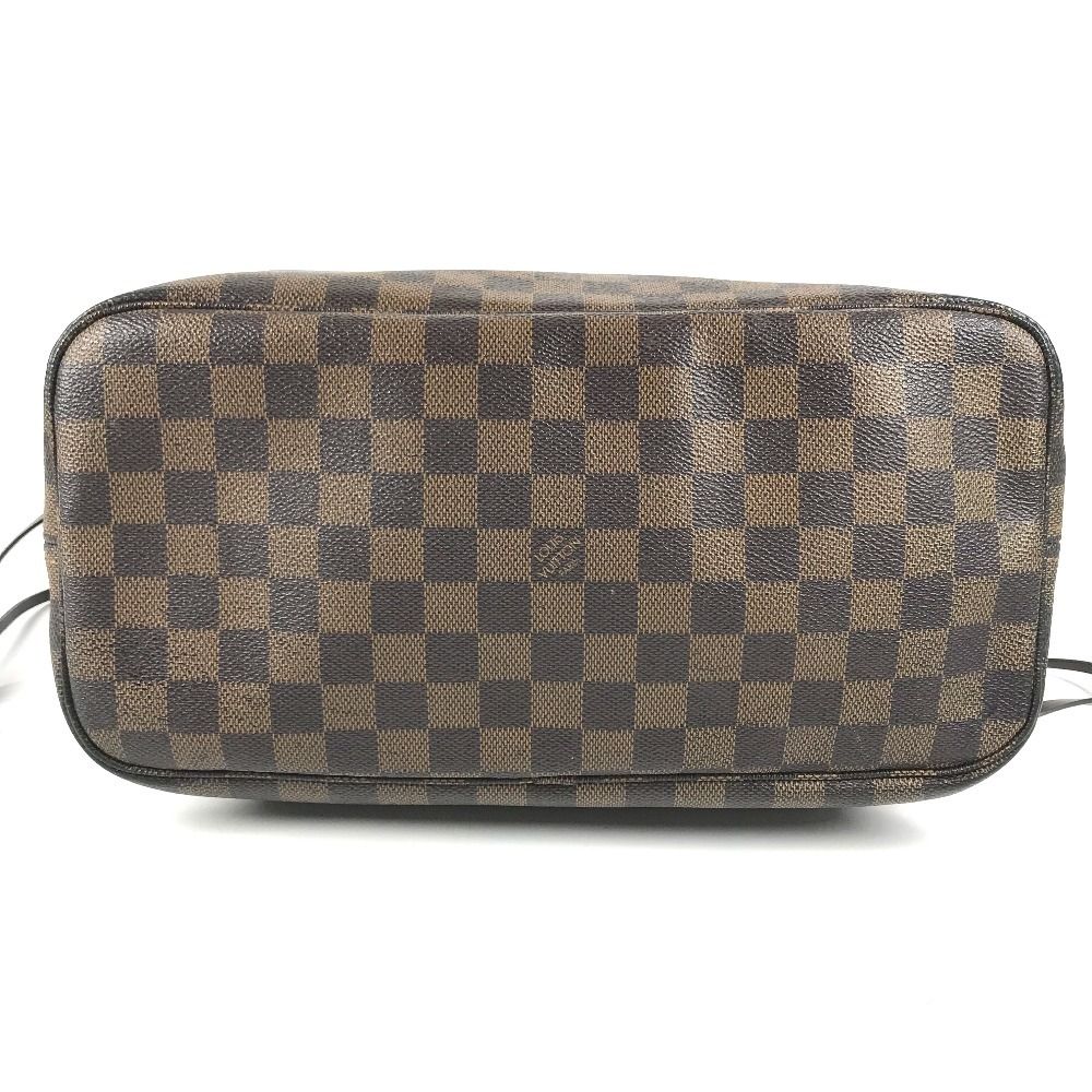 Louis Vuitton Tote Neverfull MM Damier Canvas Ebene Brown — view 5