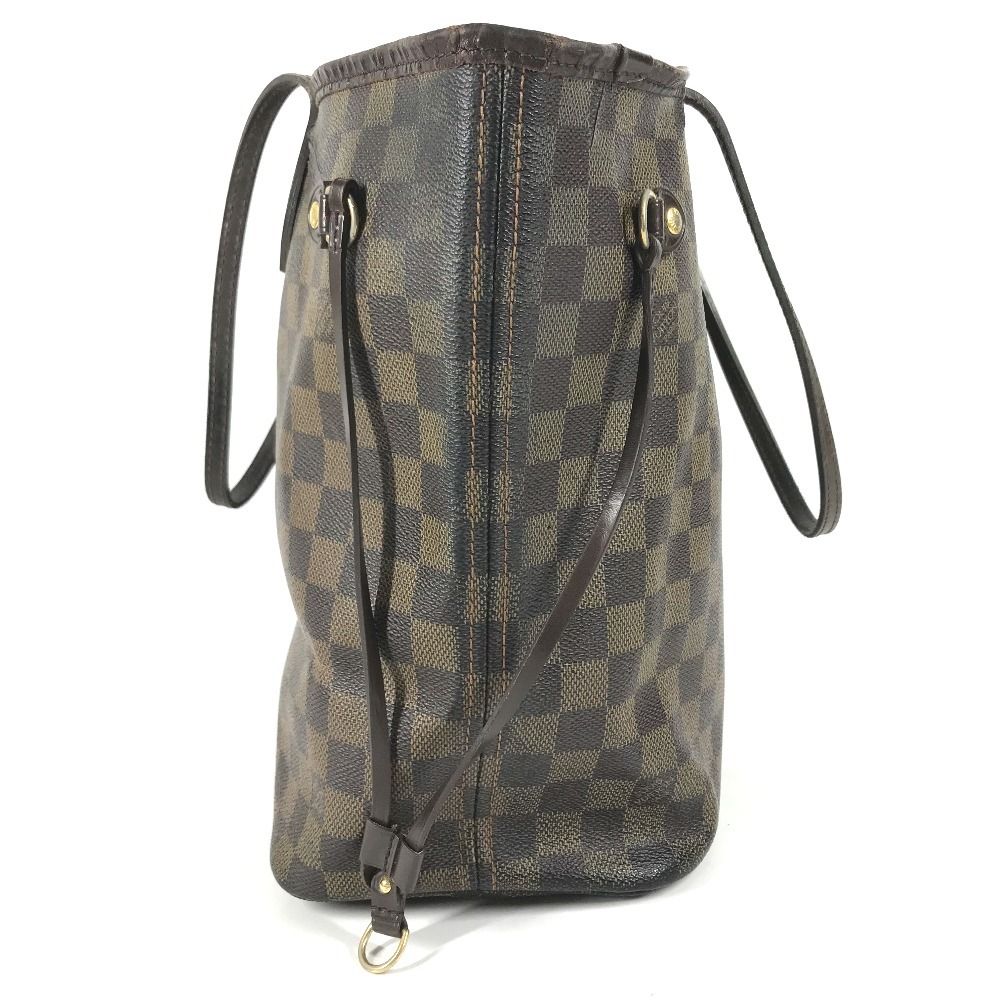 Louis Vuitton Tote Neverfull MM Damier Canvas Ebene Brown — view 3