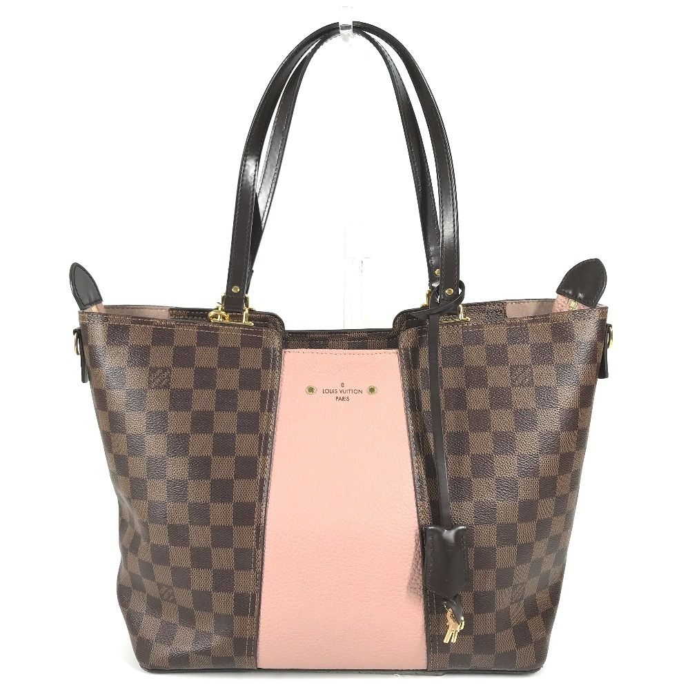Louis Vuitton Tote Jersey Damier Canvas Magnolia Pink