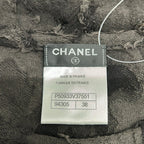 Chanel Sleeveless Top 38 M Dark Gray Black Crew — view 3