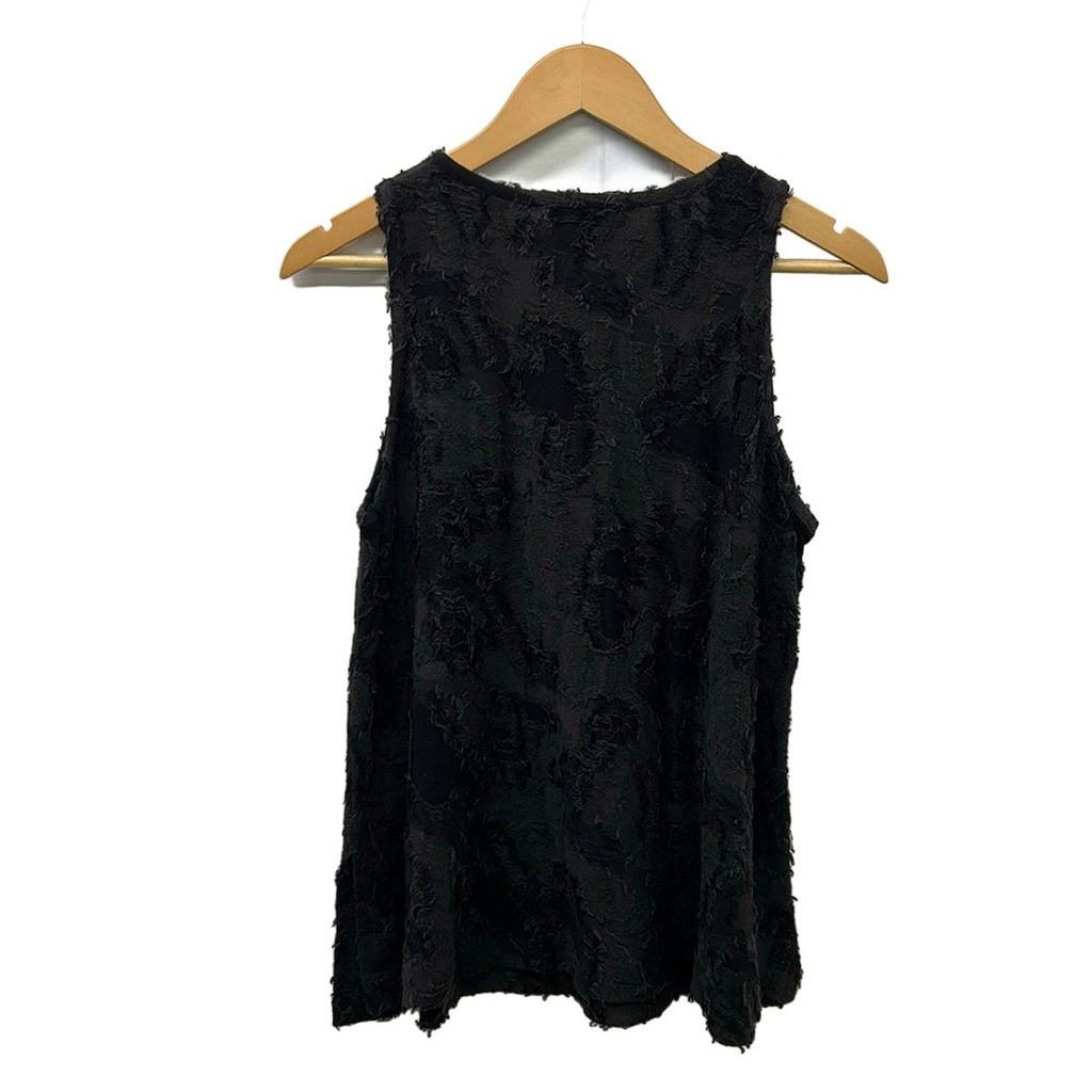 Chanel Sleeveless Top 38 M Dark Gray Black Crew — view 2
