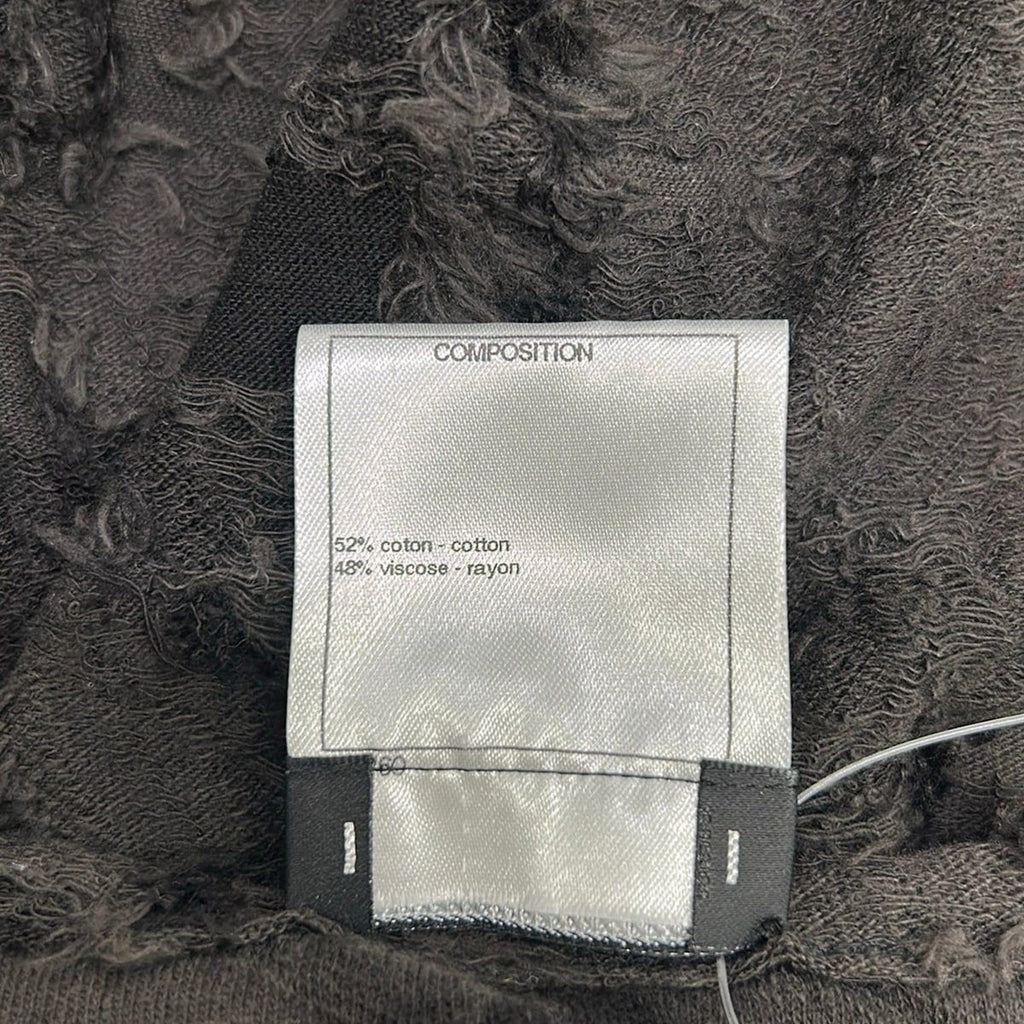 Chanel Sleeveless Top 38 M Dark Gray Black Crew — view 4