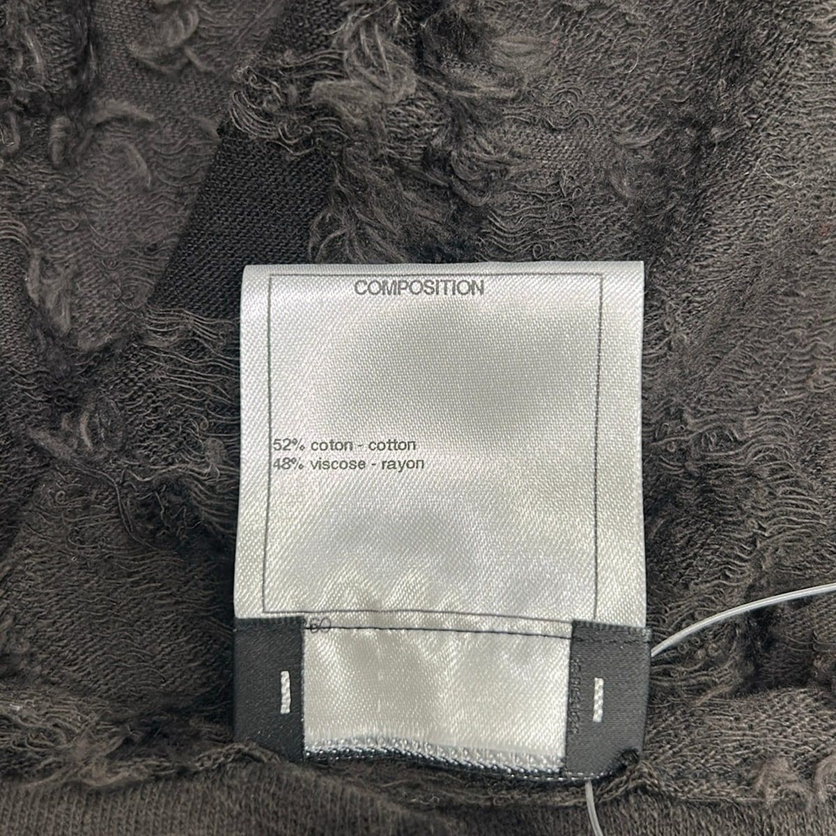 Chanel Sleeveless Top 38 M Dark Gray Black Crew — view 4