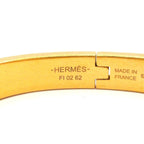 Hermes Bangle Mini Click Chaine D'ancre Gold Ivory Silver Bracelet — view 4