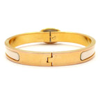 Hermes Bangle Mini Click Chaine D'ancre Gold Ivory Silver Bracelet — view 3