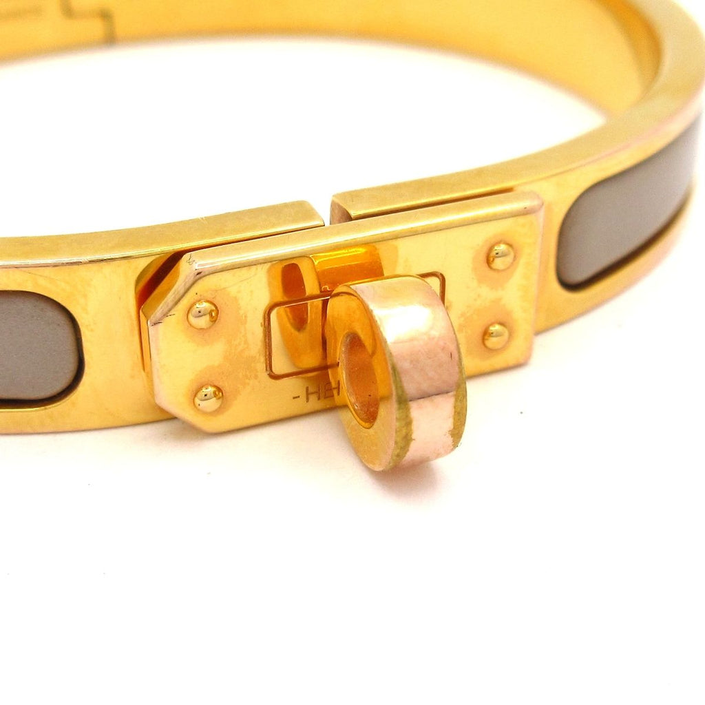 Hermes Bangle Mini Click Kelly Gold Gray Ju Bracelet — view 5