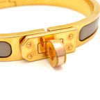 Hermes Bangle Mini Click Kelly Gold Gray Ju Bracelet — view 5