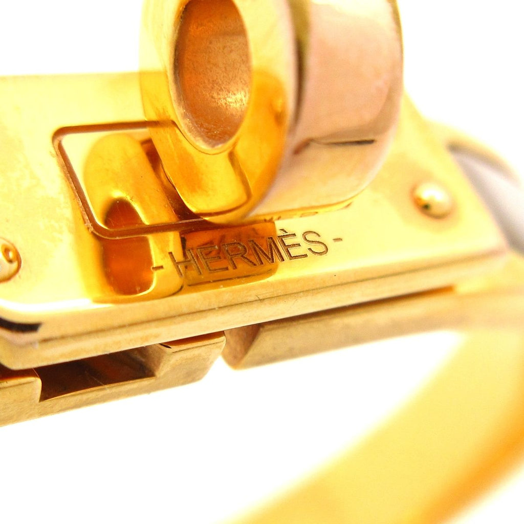 Hermes Bangle Mini Click Kelly Gold Gray Ju Bracelet — view 4