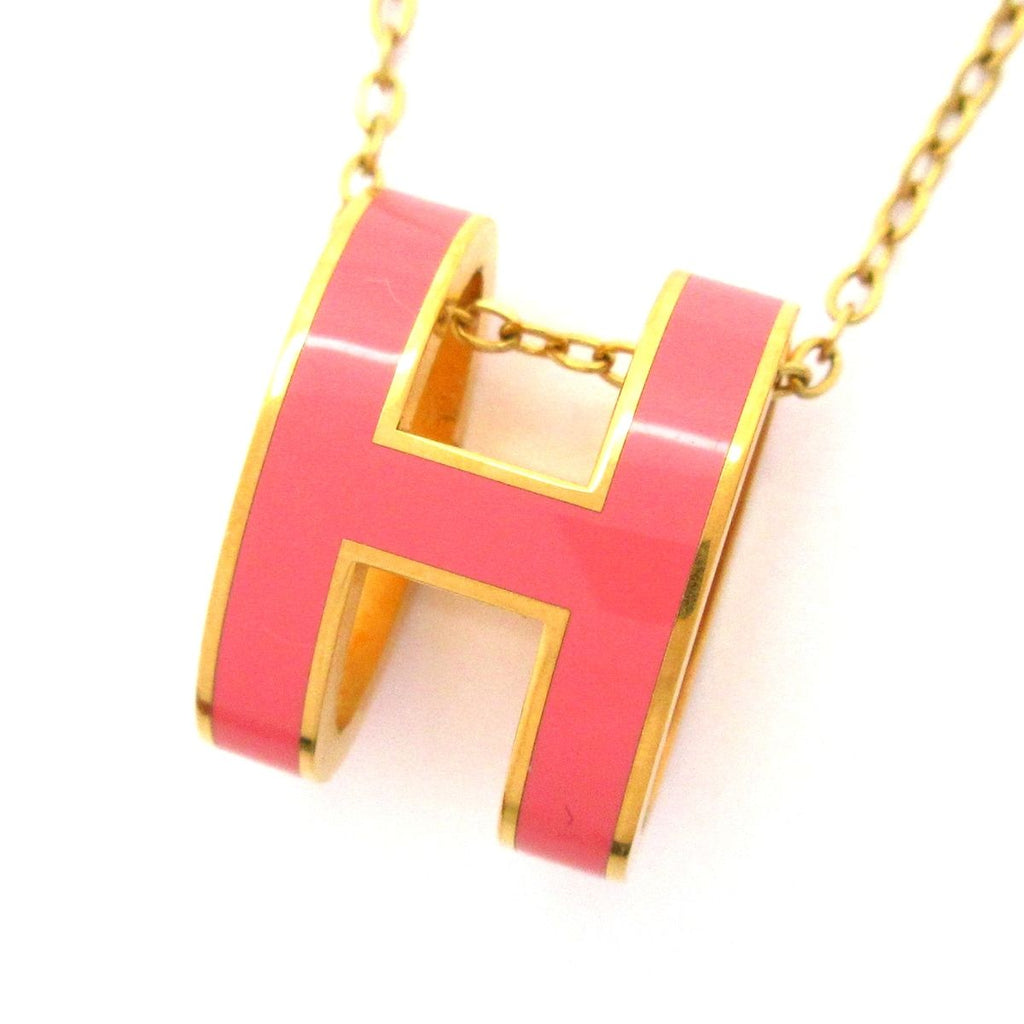 Hermes Necklace Pop Pink Gold — view 3