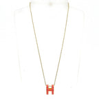 Hermes Necklace Pop Pink Gold — view 2