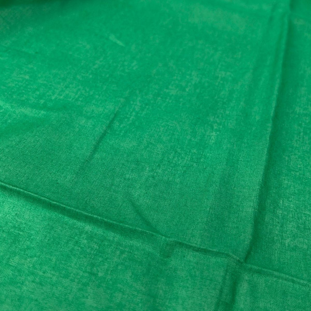 Hermes Shawl Green White Cotton Scarf — view 7