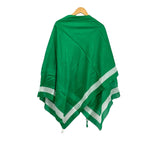 Hermes Shawl Green White Cotton Scarf — view 2