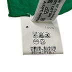 Hermes Shawl Green White Cotton Scarf — view 4