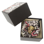 Gucci Lion Head Metal Stone Gold Ring — view 2