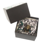 Gucci Lion Head Metal Stone Gold Ring — view 2