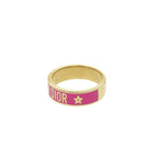 Dior Code Triple Strand Ring Metal Gold Pink — view 3