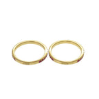 Dior Code Triple Strand Ring Metal Gold Pink — view 6