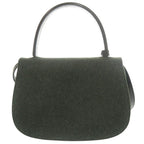 Gucci Vintage Turnlock 000 Felt Green Black 2-Way Shoulder Bag — view 2