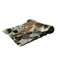 Hermes Scarf Ivory Dark Brown Multi Angora Silk