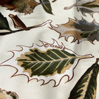 Hermes Scarf Ivory Dark Brown Multi Angora Silk — view 2
