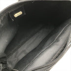 Fendi Nylon Shoulder Bag Black Logo Gold — view 8