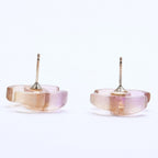 Chanel CC Logo Earrings 02 Resin Metal Purple Brown Gradient — view 7