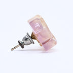 Chanel CC Logo Earrings 02 Resin Metal Purple Brown Gradient — view 4
