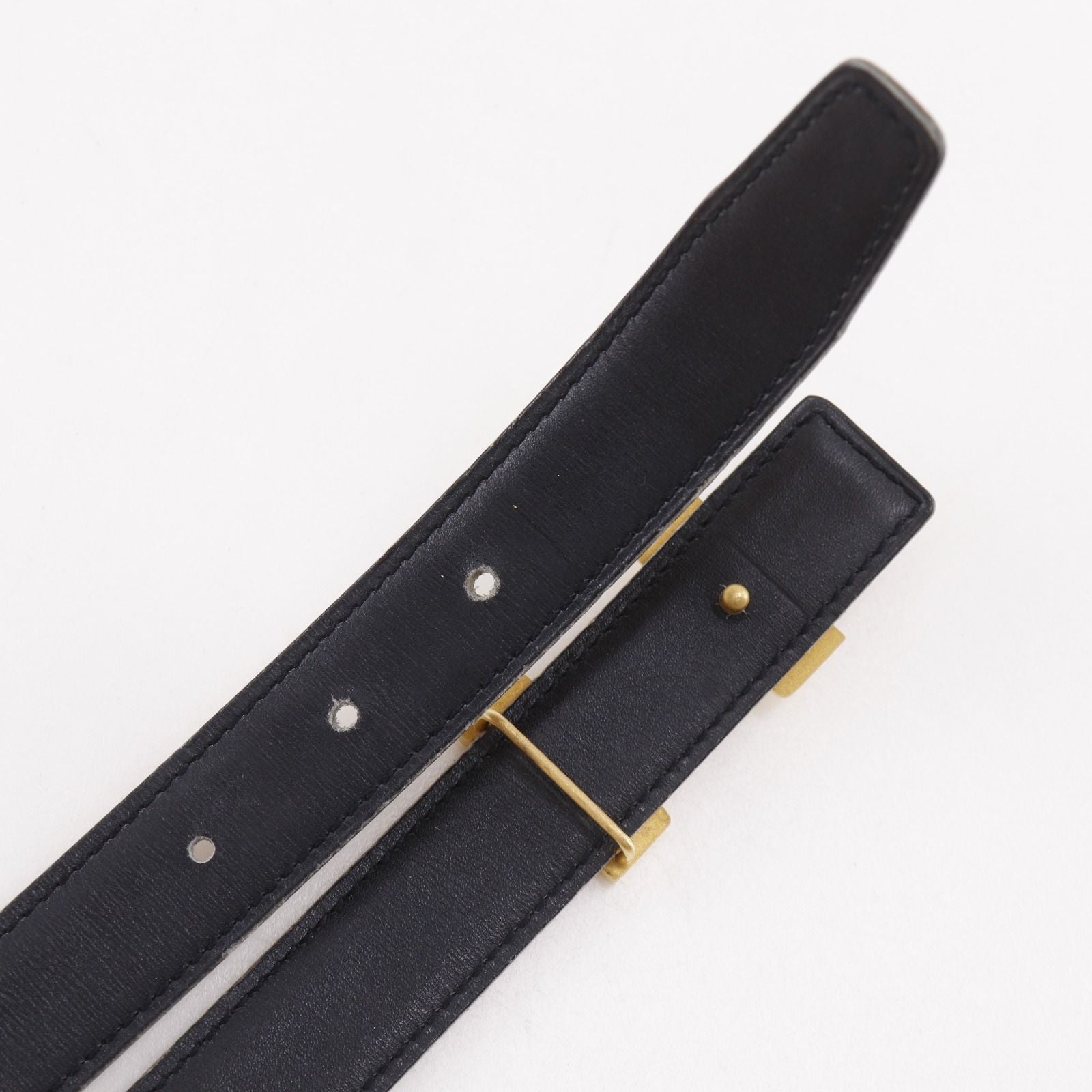 Hermes Constance Belt Reversible Veau Epsom Calf Gold Plated Brown Black — view 5