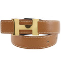 Hermes Constance Belt Reversible Veau Epsom Calf Gold Plated Brown Black