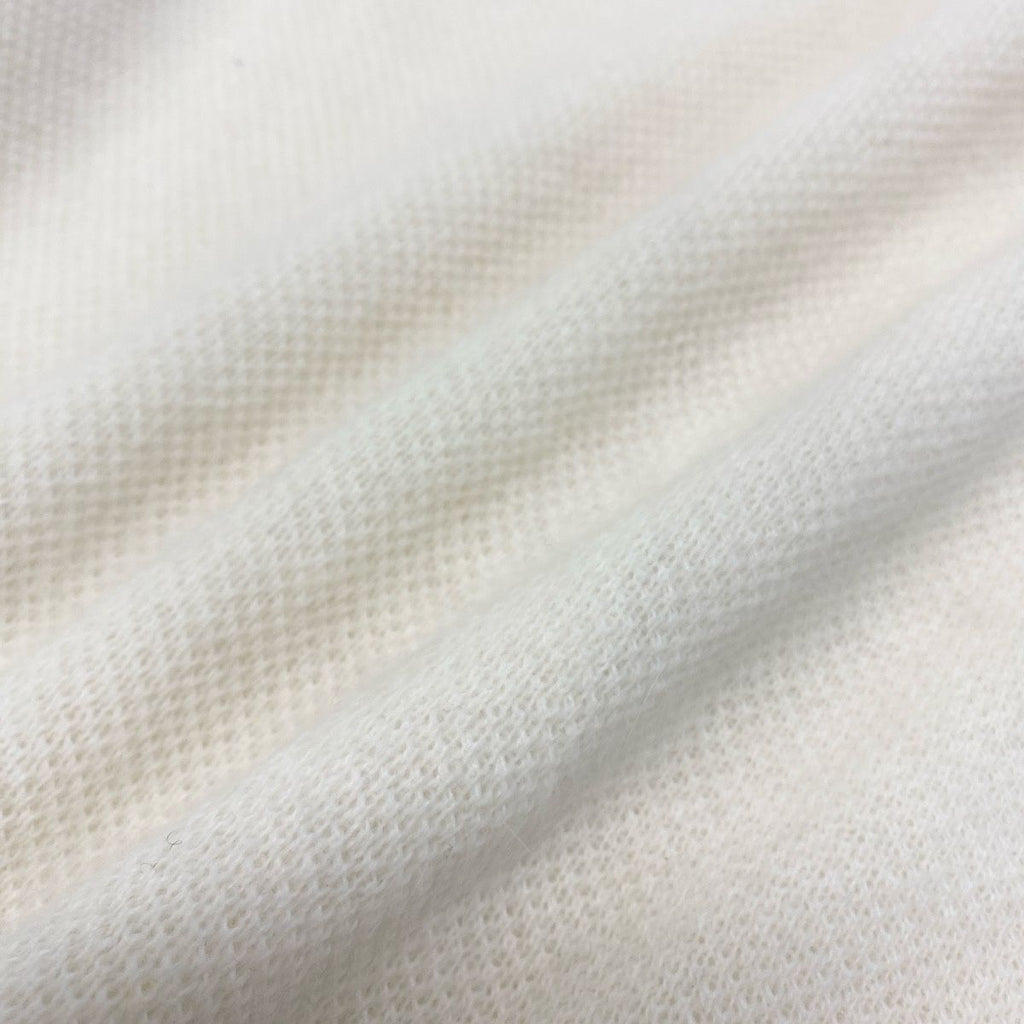 Dior Ig8 Mock Neck Knit Sweater CD Logo Embroidery Alpaca Blend M White — view 8