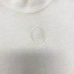 Dior Ig8 Mock Neck Knit Sweater CD Logo Embroidery Alpaca Blend M White — view 6